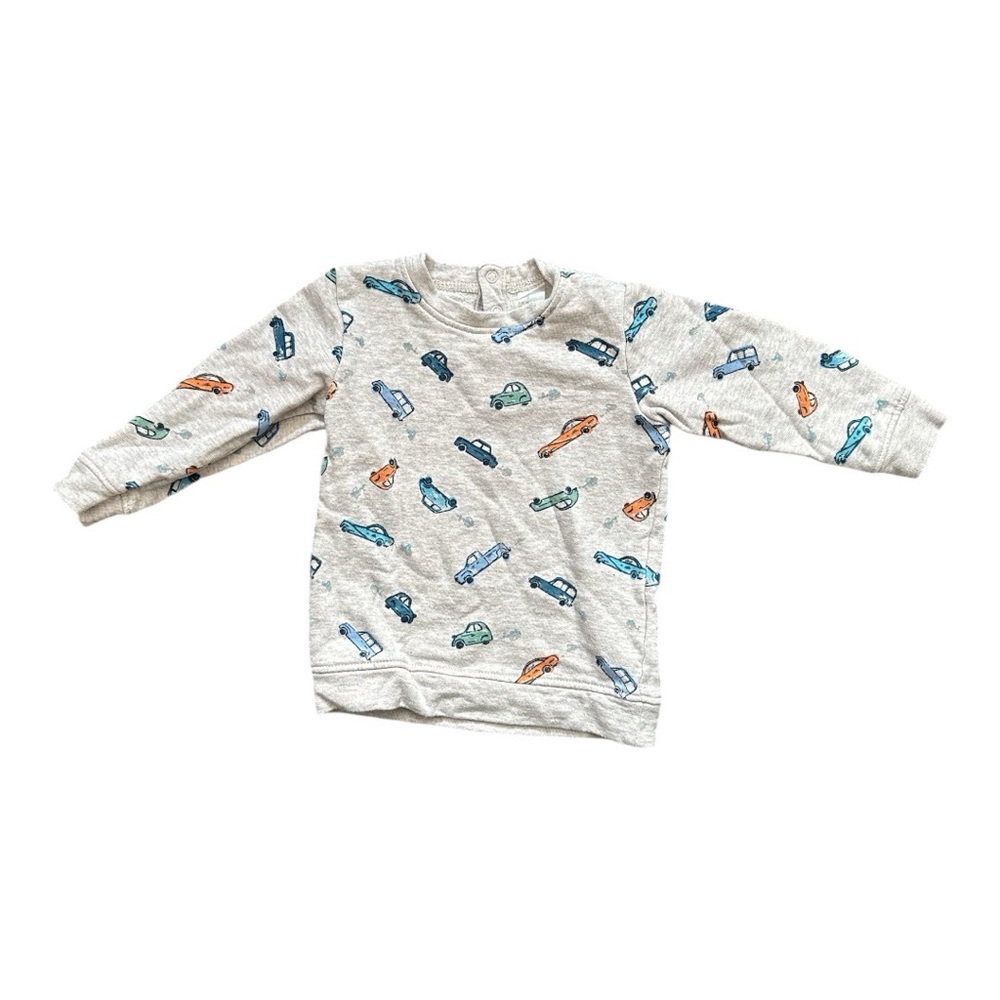 H&M • vehicle all over print detail sweatshirt